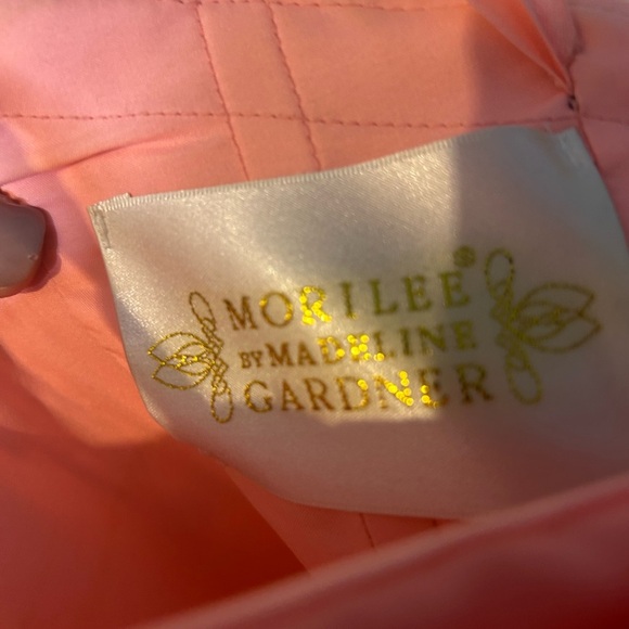 Mori Lee Pink Sweetheart Sleeveless Prom Gown - Picture 14 of 15